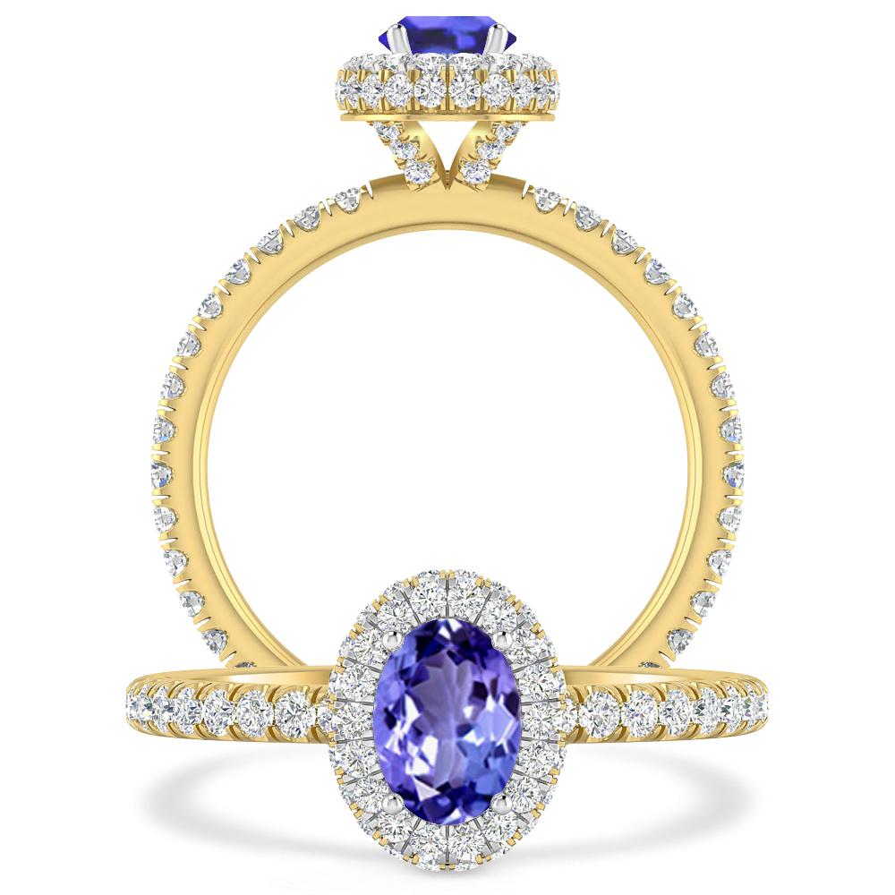 Yellow Gold - Tanzanite