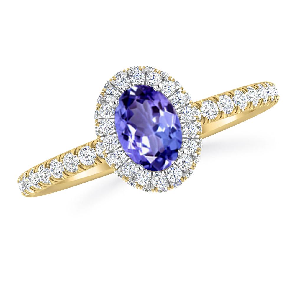 Yellow Gold - Tanzanite