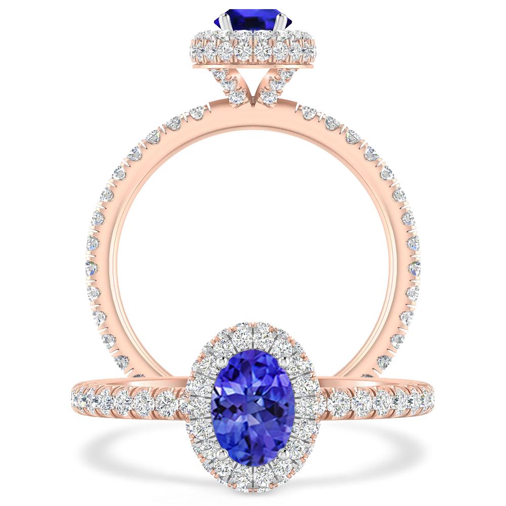 Rose Gold - Tanzanite