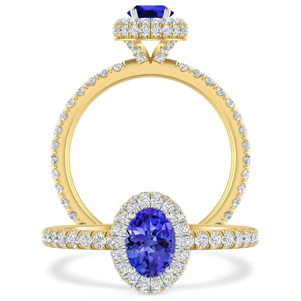 Yellow Gold - Tanzanite