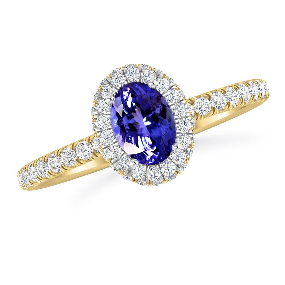 Yellow Gold - Tanzanite