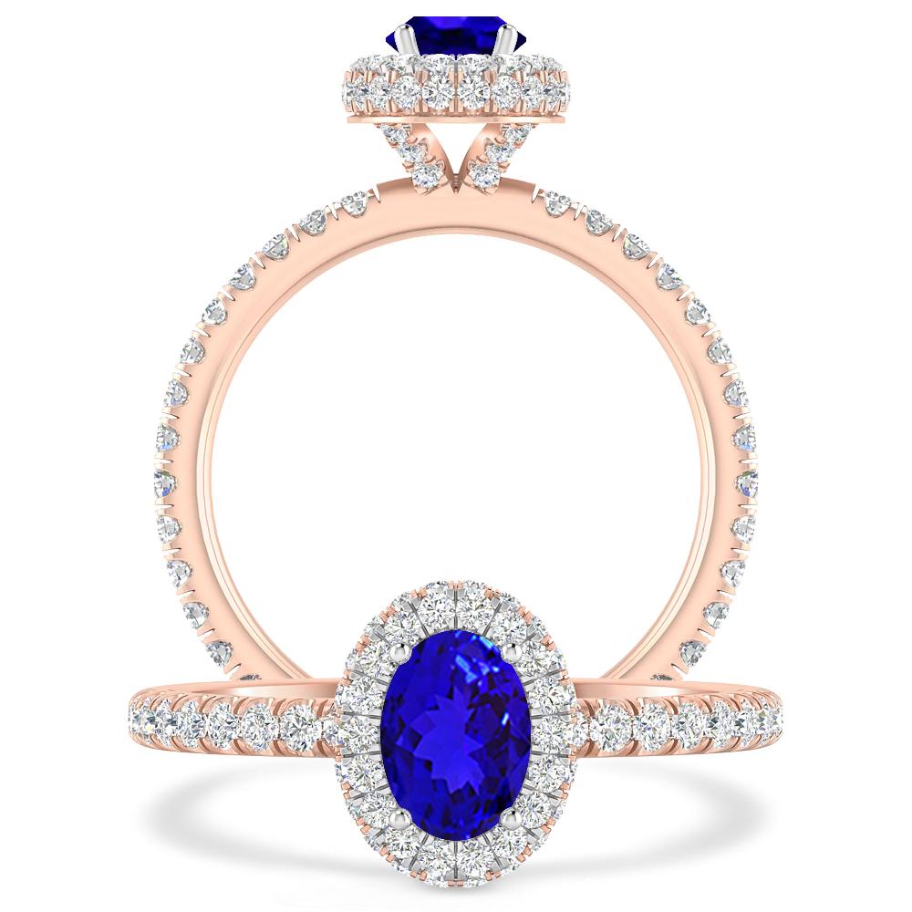 Rose Gold - Tanzanite