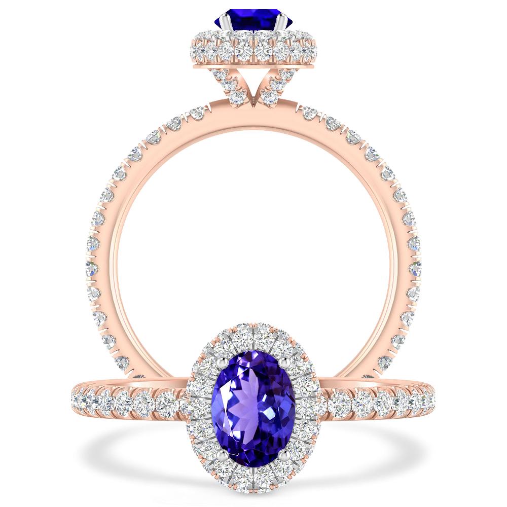 Rose Gold - Tanzanite