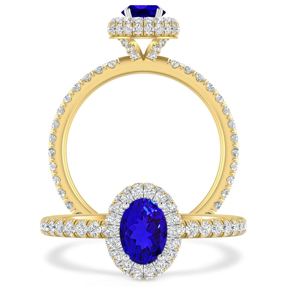 Yellow Gold - Tanzanite