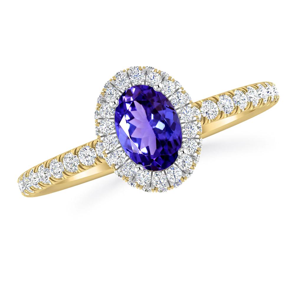 Yellow Gold - Tanzanite