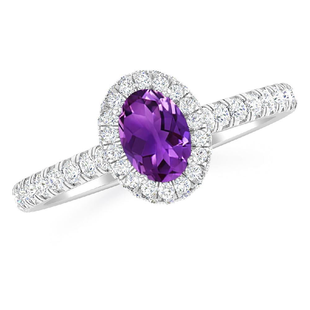 White Gold - Amethyst