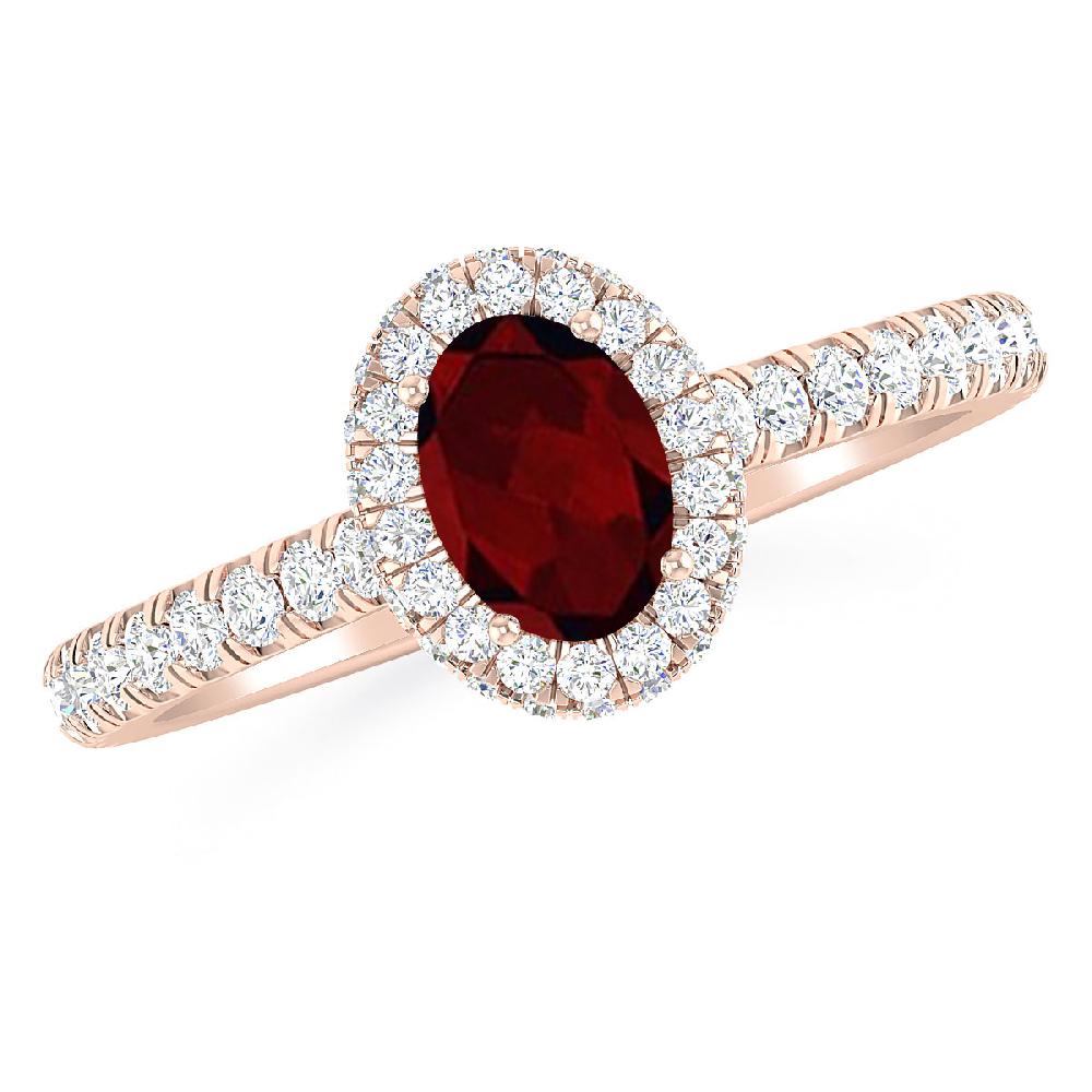 Rose Gold - Garnet