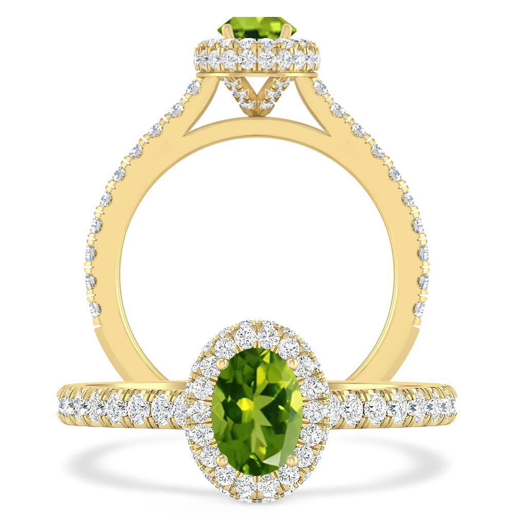 Yellow Gold - Peridot