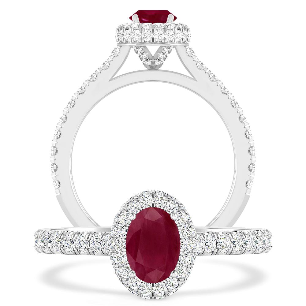 White Gold - Ruby