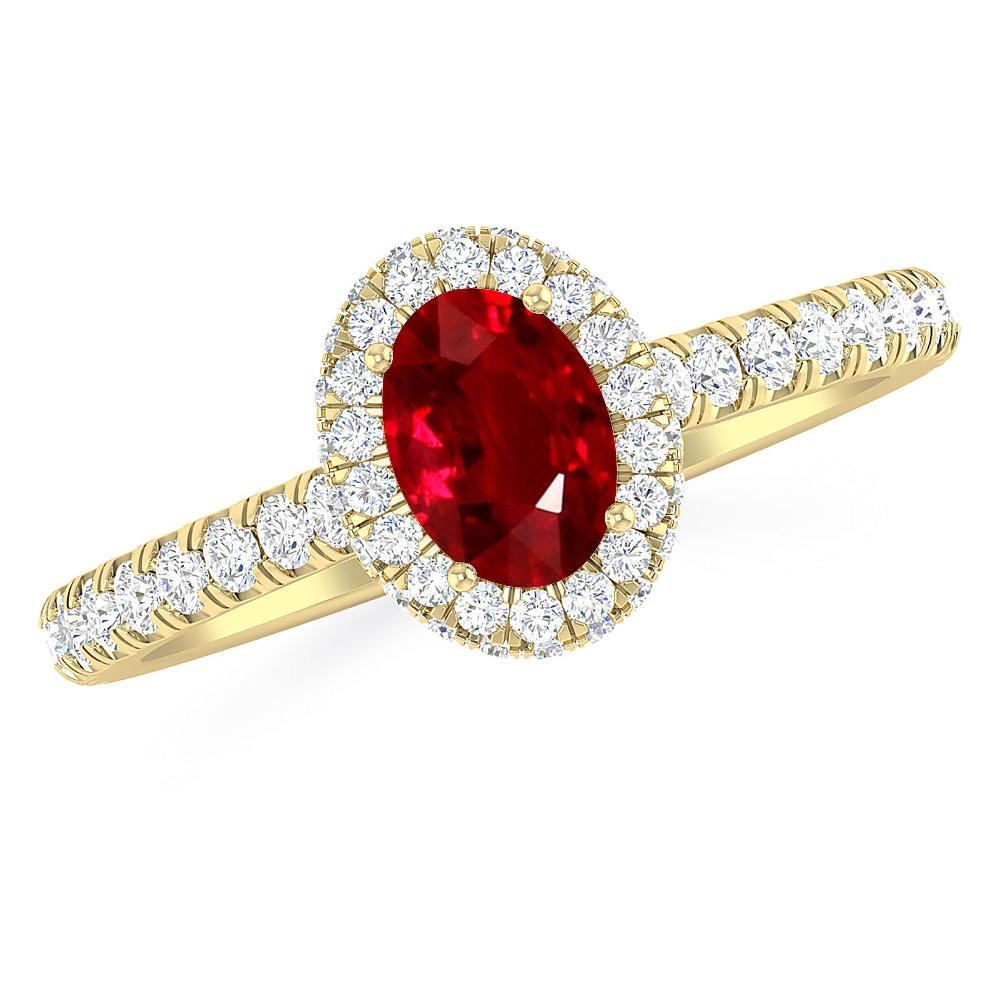 Yellow Gold - Ruby