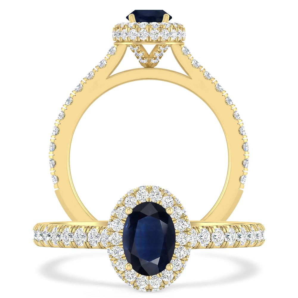 Yellow Gold - Sapphire