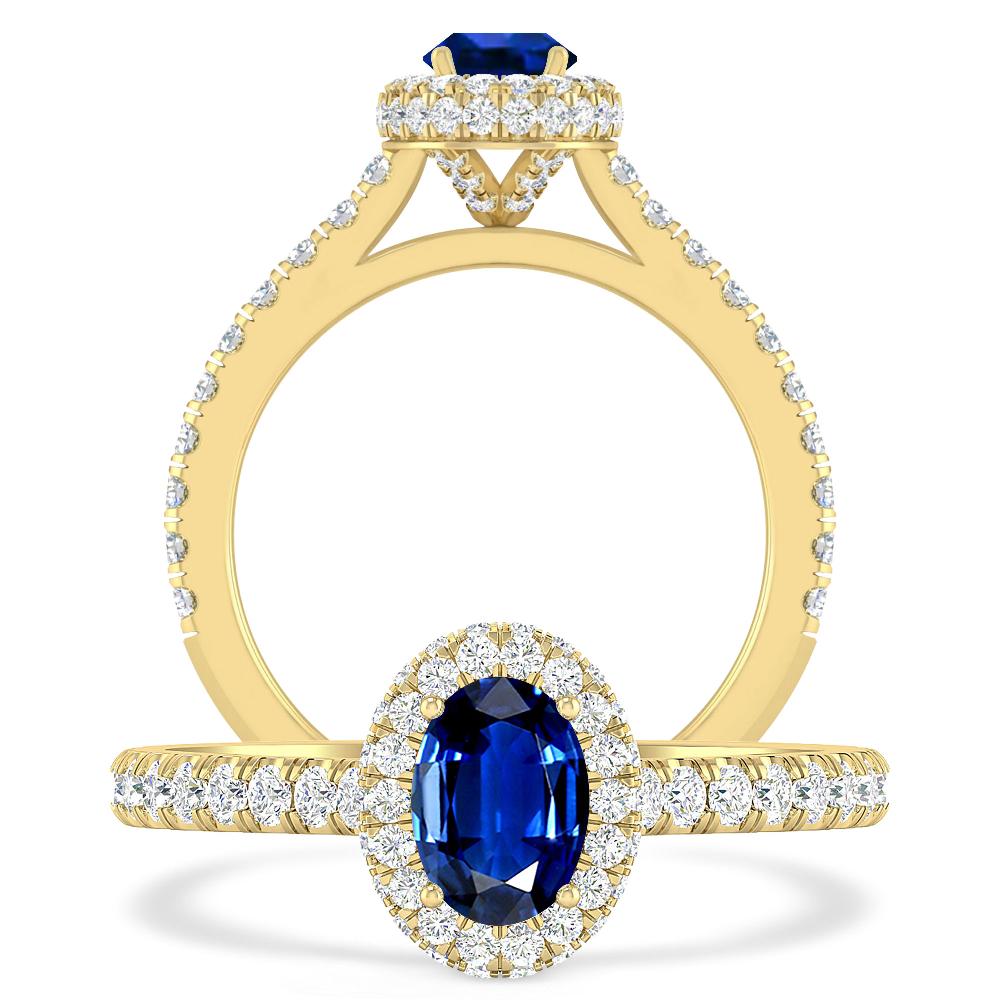 Yellow Gold - Sapphire