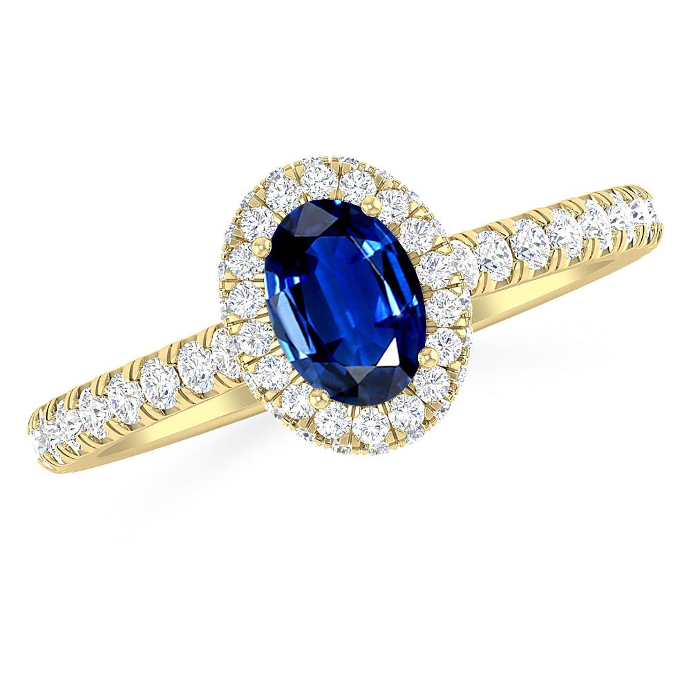 Yellow Gold - Sapphire