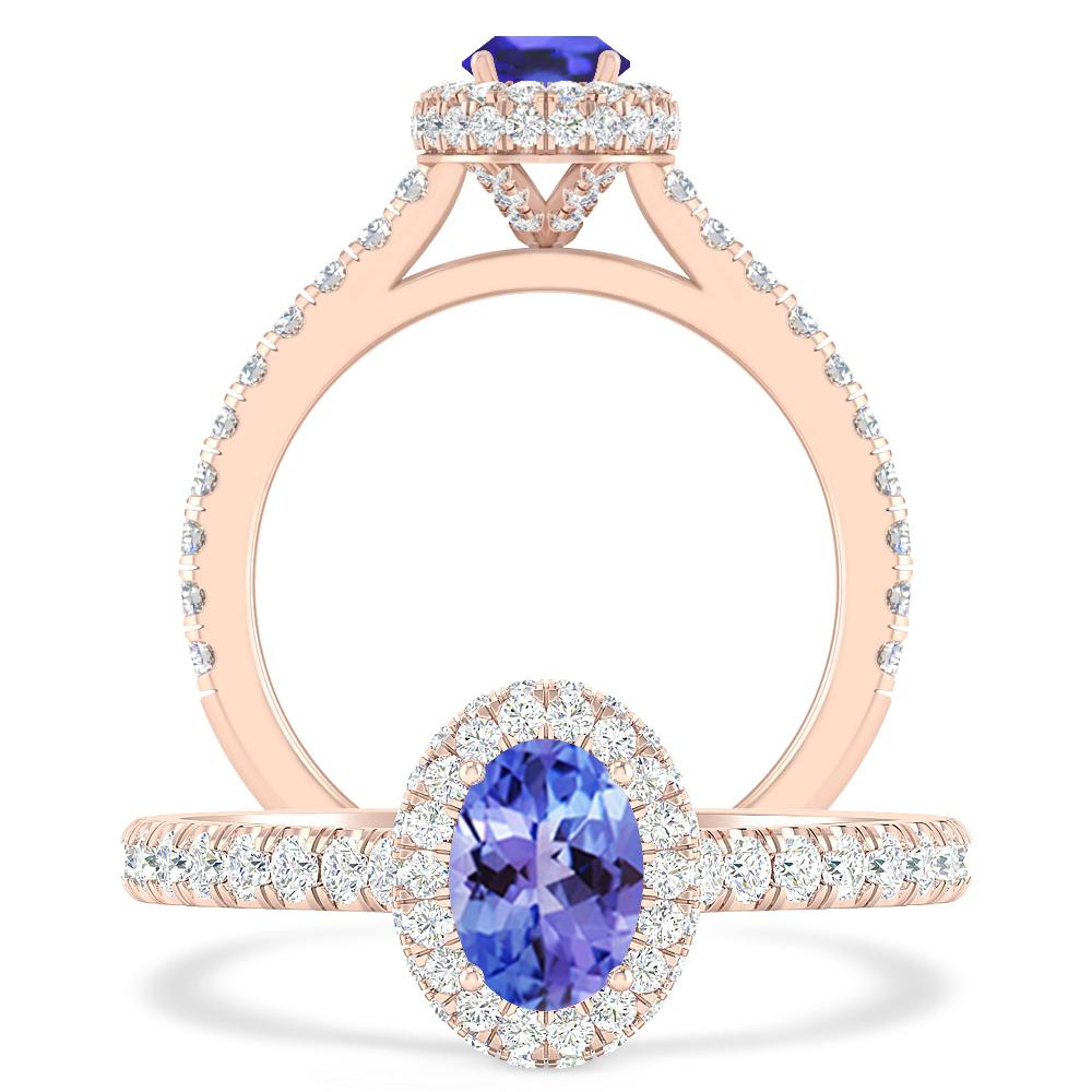 Rose Gold - Tanzanite