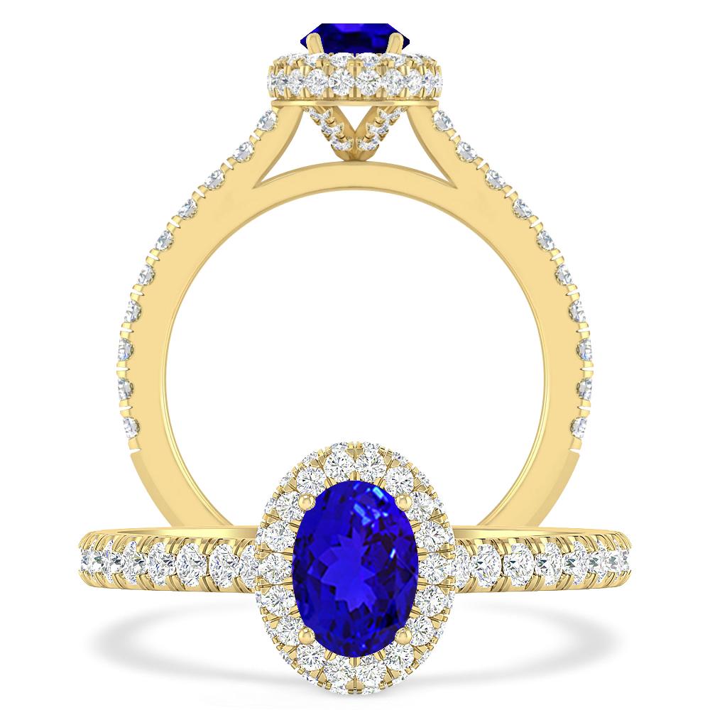 Yellow Gold - Tanzanite