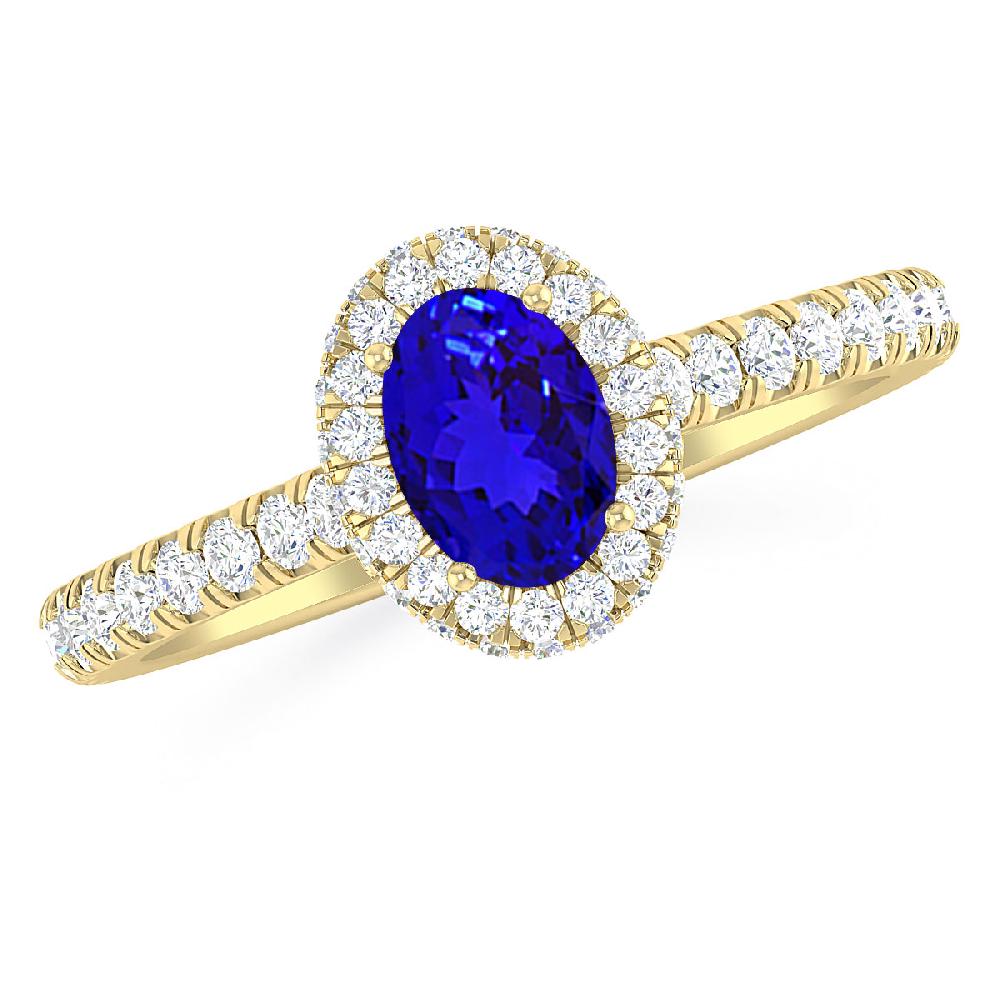 Yellow Gold - Tanzanite