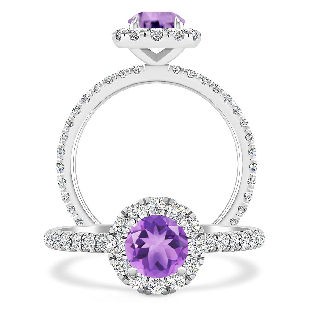 White Gold - Amethyst