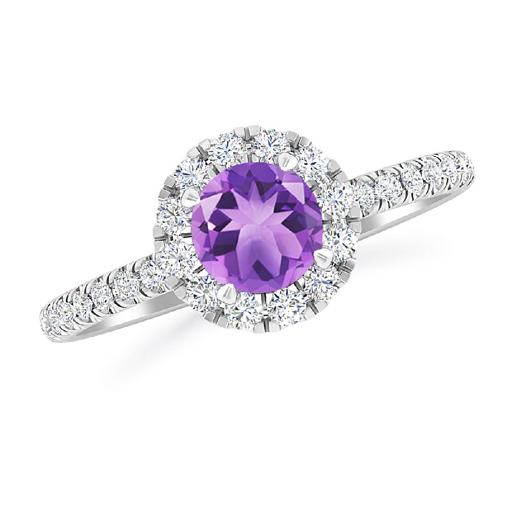 White Gold - Amethyst