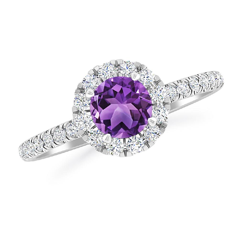 White Gold - Amethyst