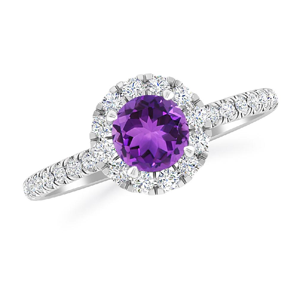 White Gold - Amethyst