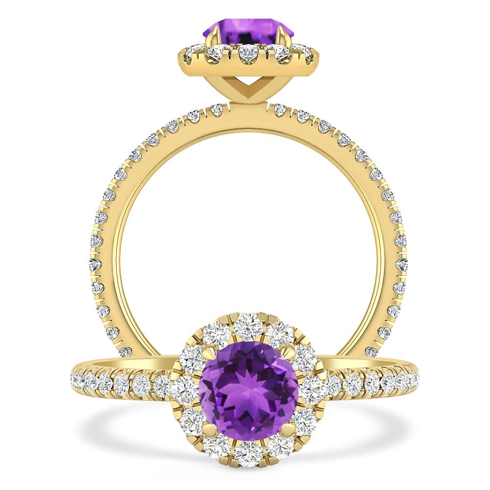 Yellow Gold - Amethyst