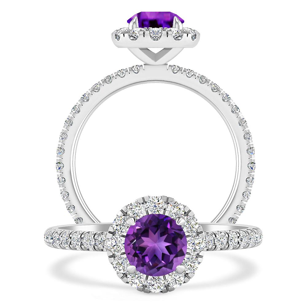 White Gold - Amethyst