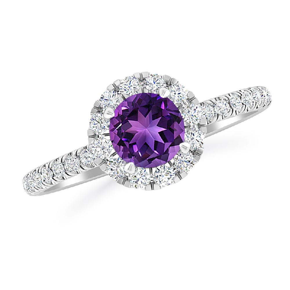 White Gold - Amethyst