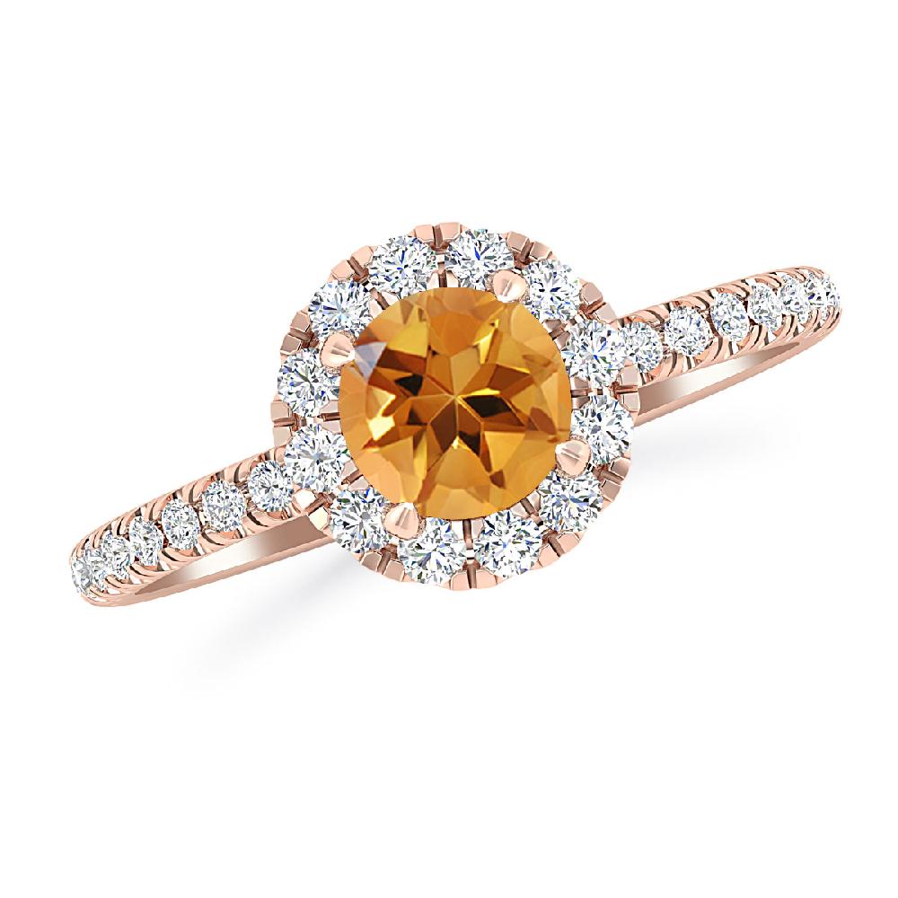 Rose Gold - Citrine