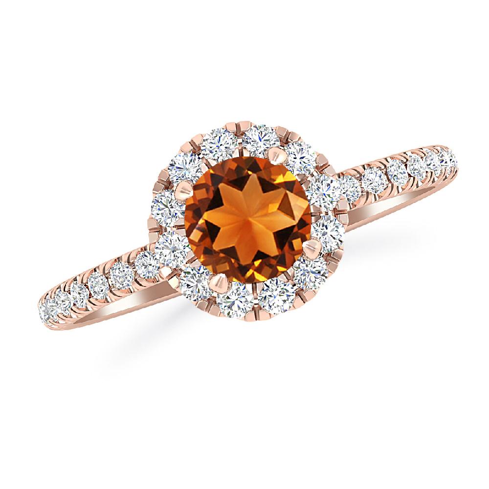 Rose Gold - Citrine