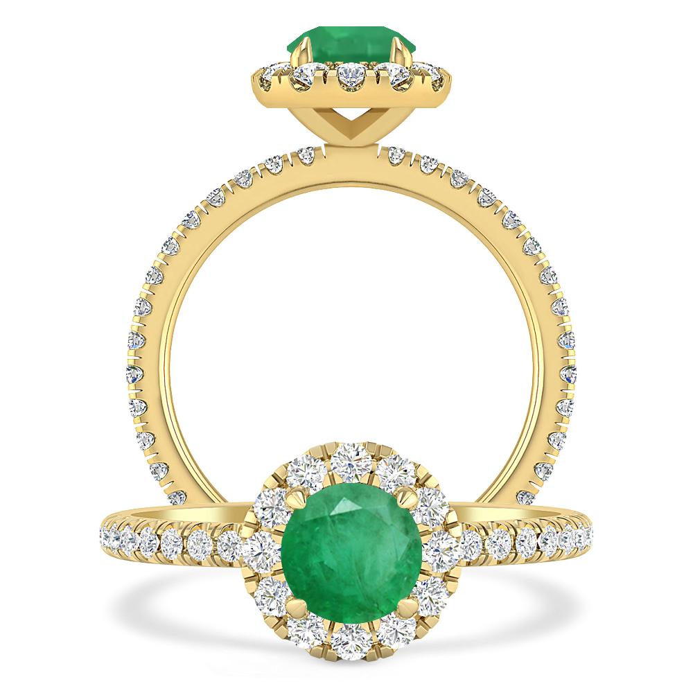 Yellow Gold - Emerald