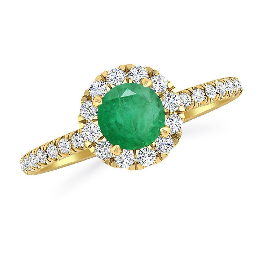 Yellow Gold - Emerald