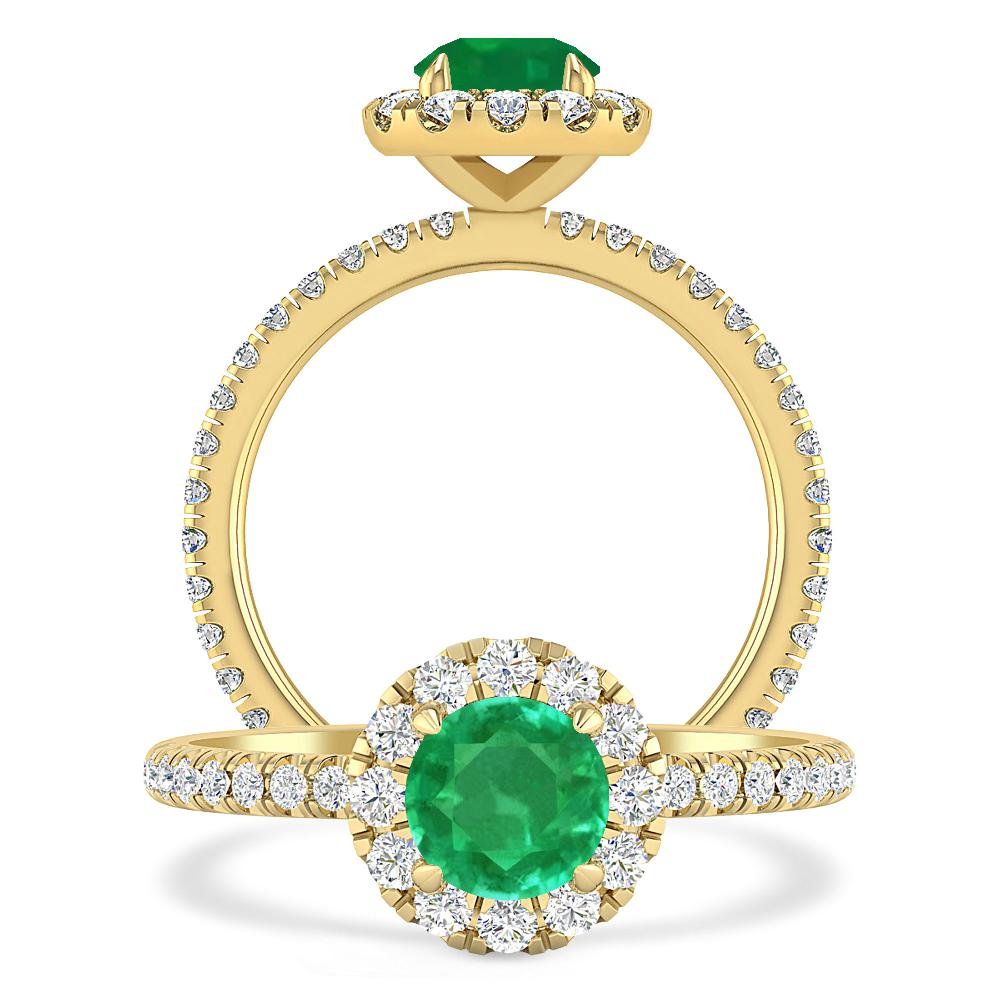 Yellow Gold - Emerald