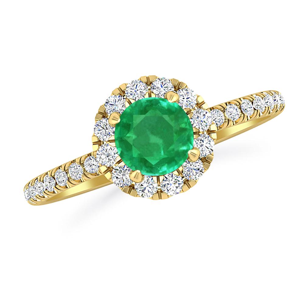 Yellow Gold - Emerald