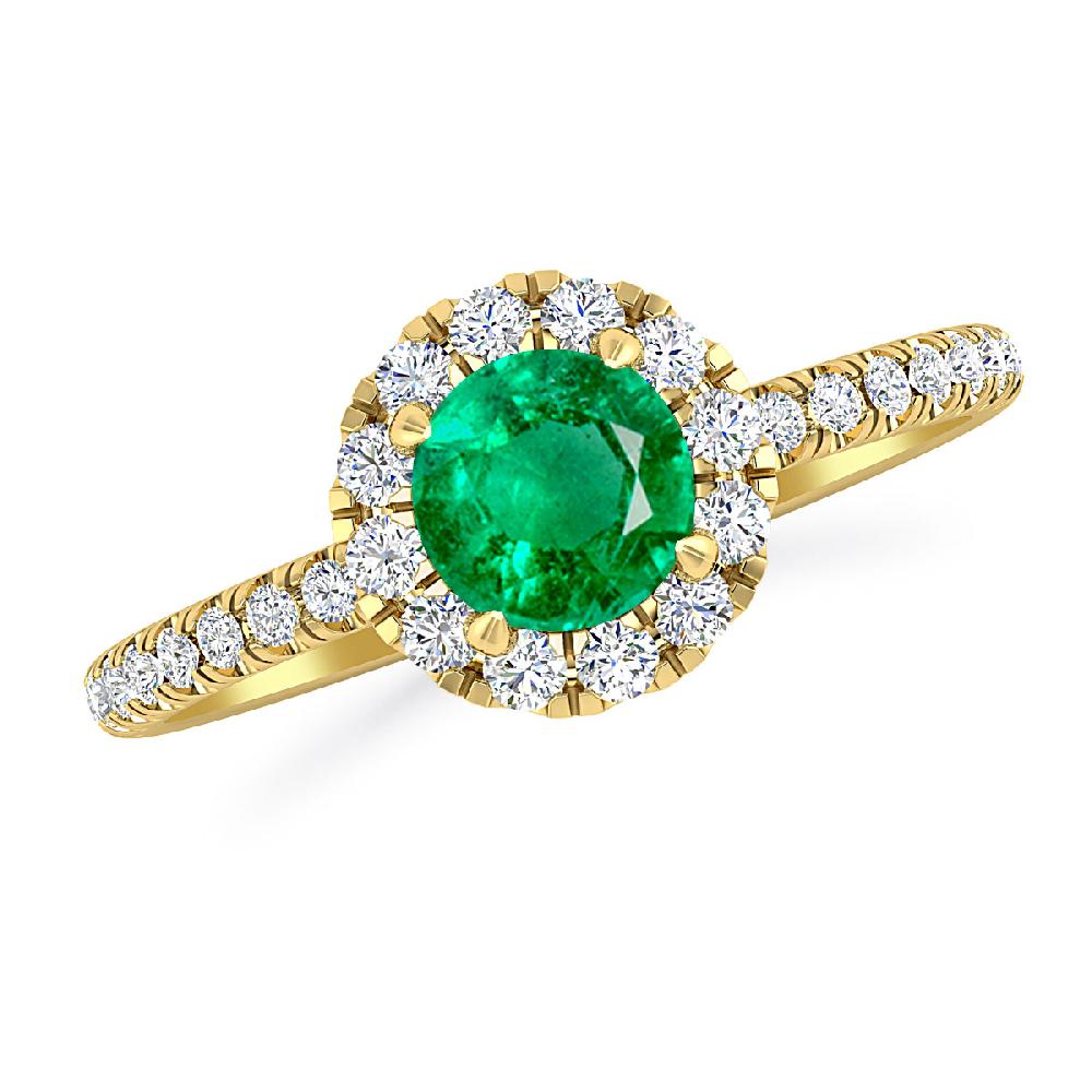 Yellow Gold - Emerald