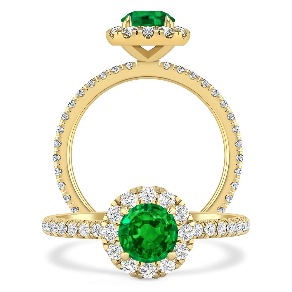 Yellow Gold - Emerald