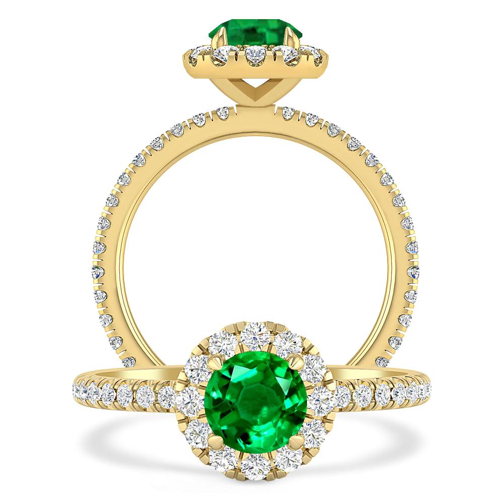 Yellow Gold - Emerald