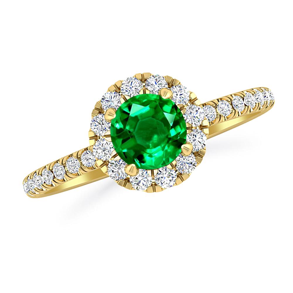 Yellow Gold - Emerald