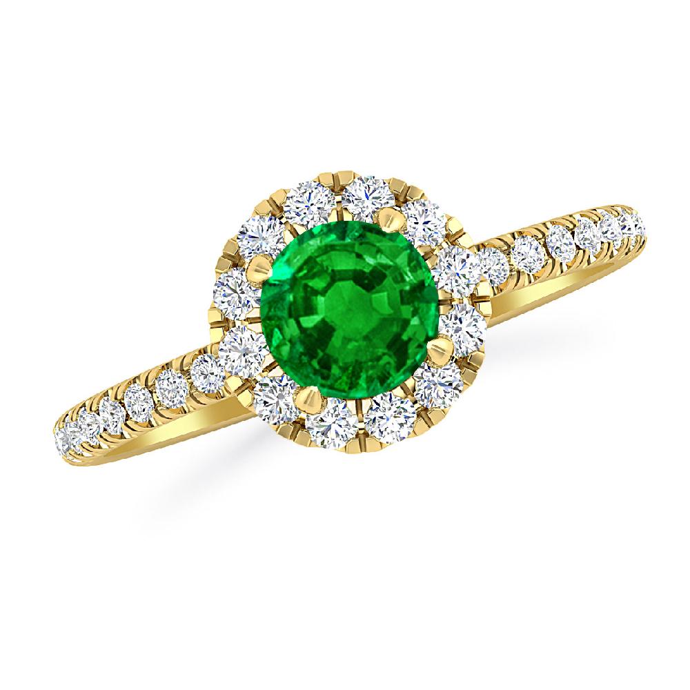 Yellow Gold - Emerald