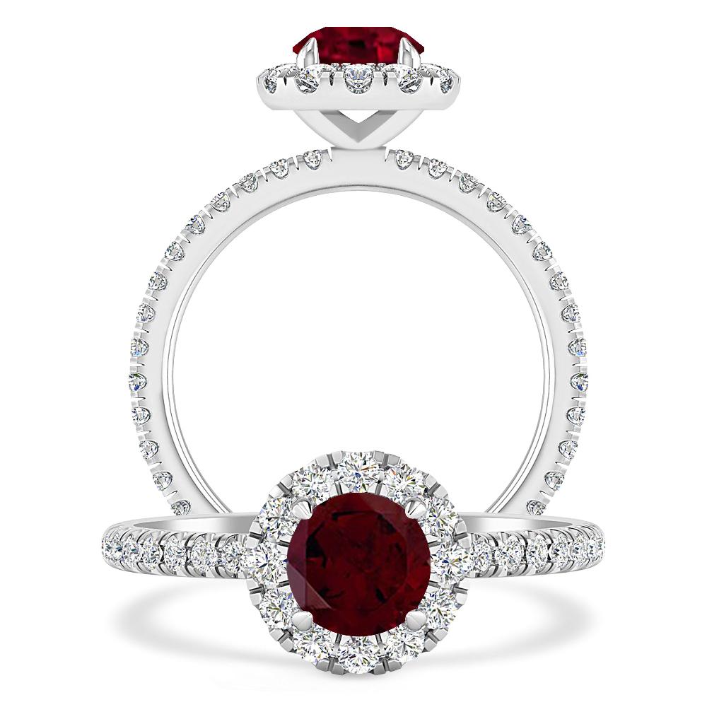 White Gold - Garnet