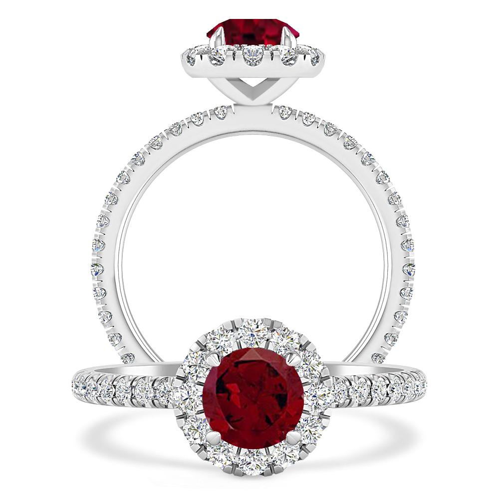 White Gold - Garnet