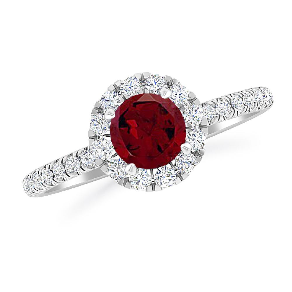 White Gold - Garnet