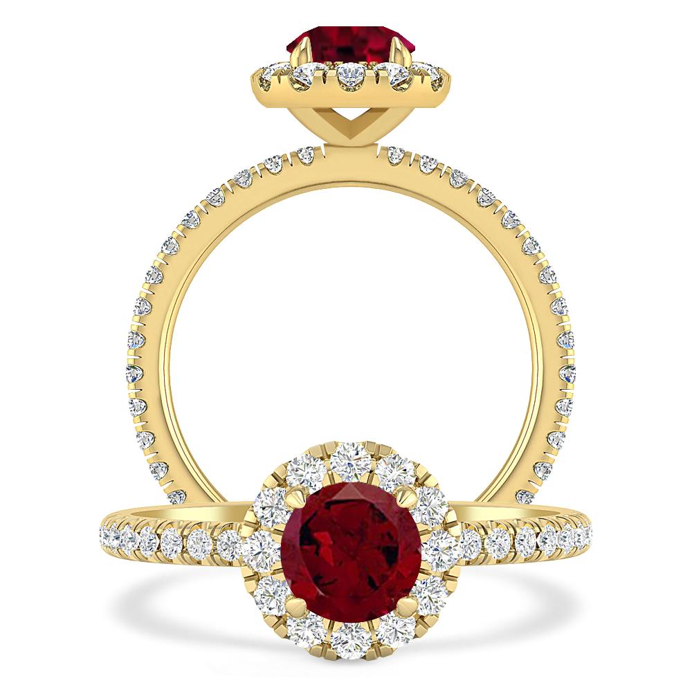 Yellow Gold - Garnet