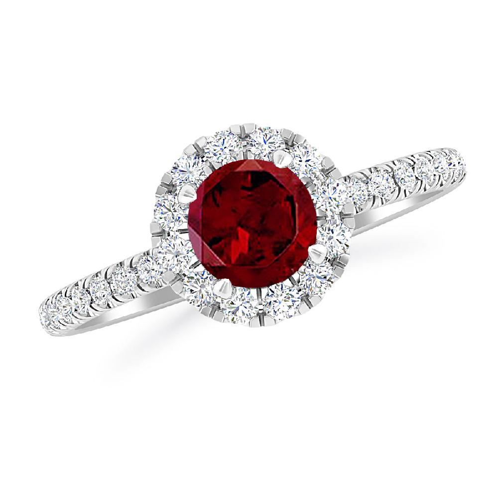 White Gold - Garnet