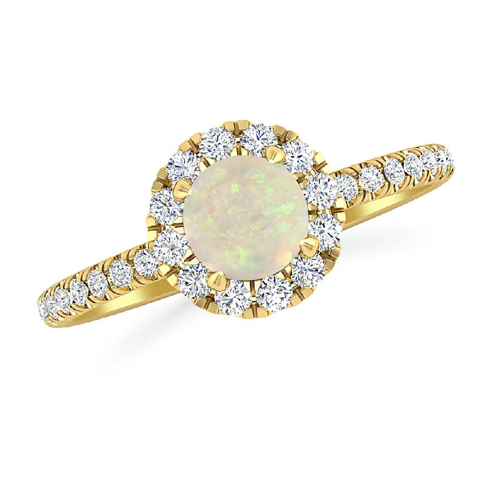 Yellow Gold - Opal