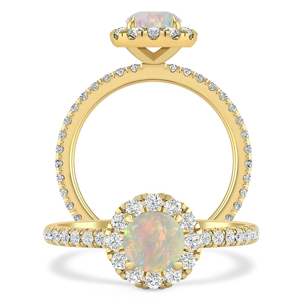 Yellow Gold - Opal