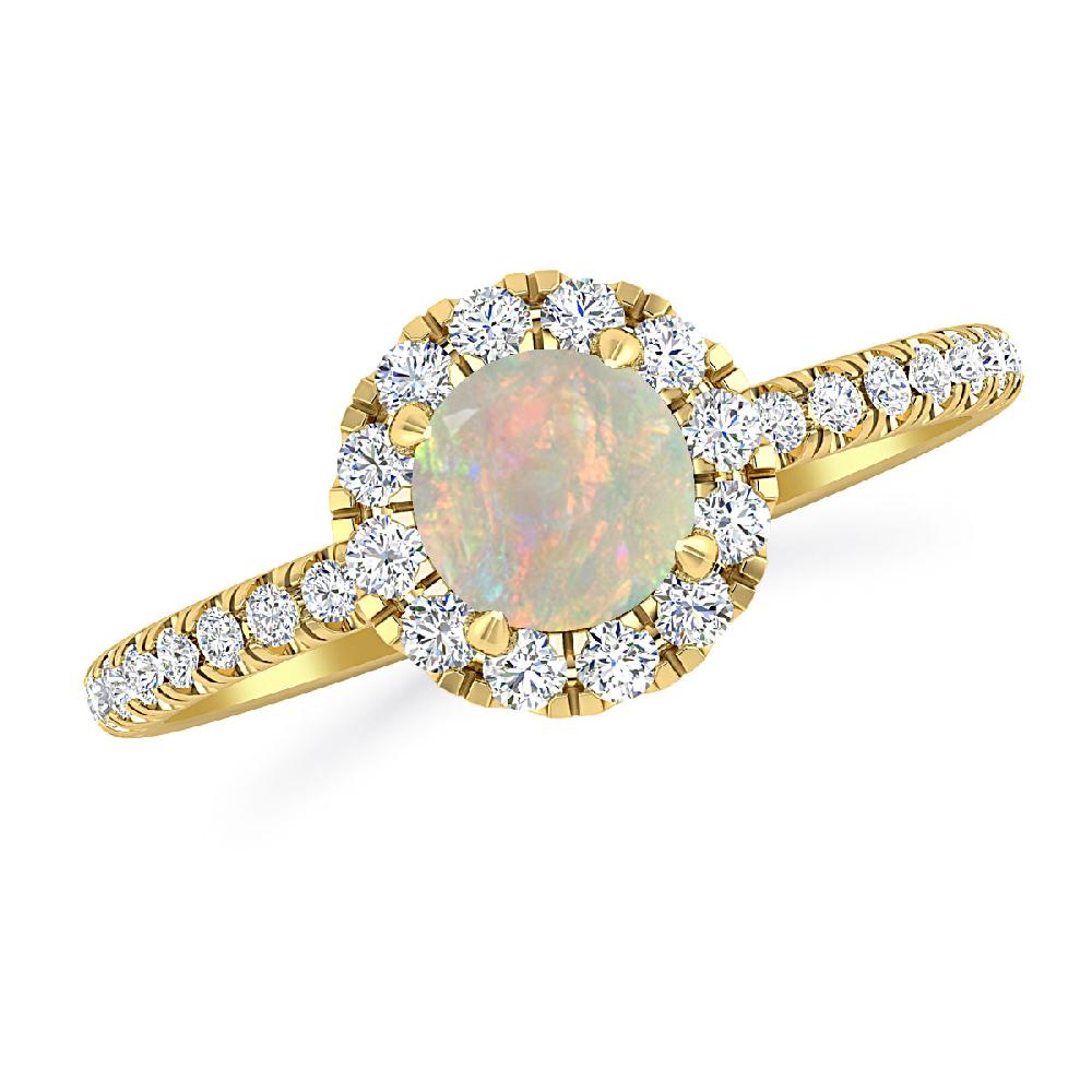 Yellow Gold - Opal