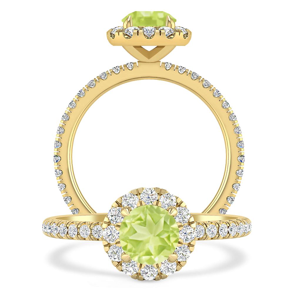 Yellow Gold - Peridot