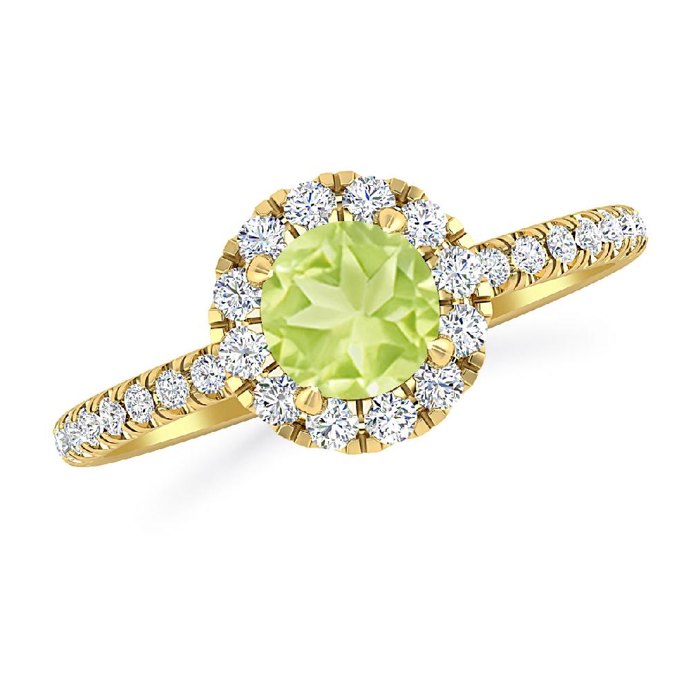 Yellow Gold - Peridot