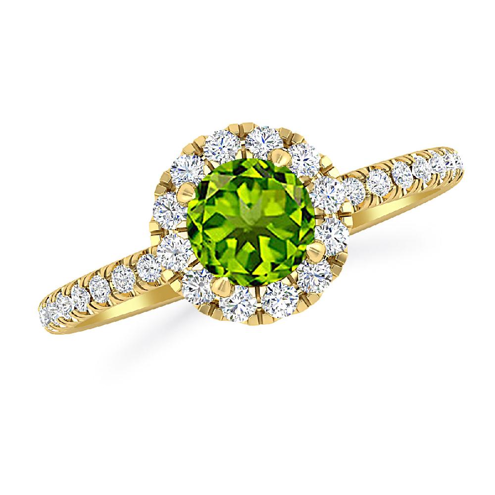 Yellow Gold - Peridot