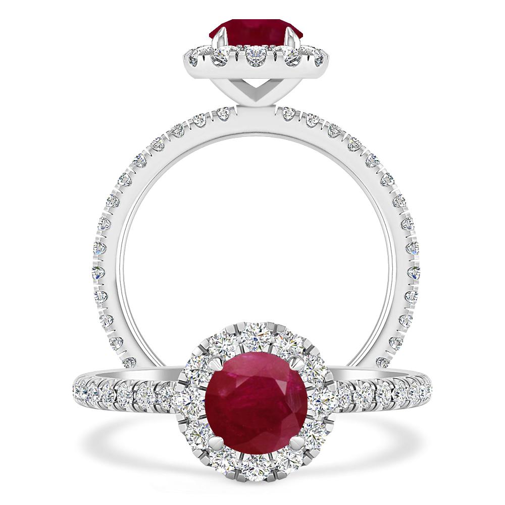 White Gold - Ruby